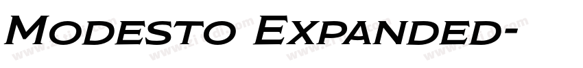Modesto Expanded字体转换